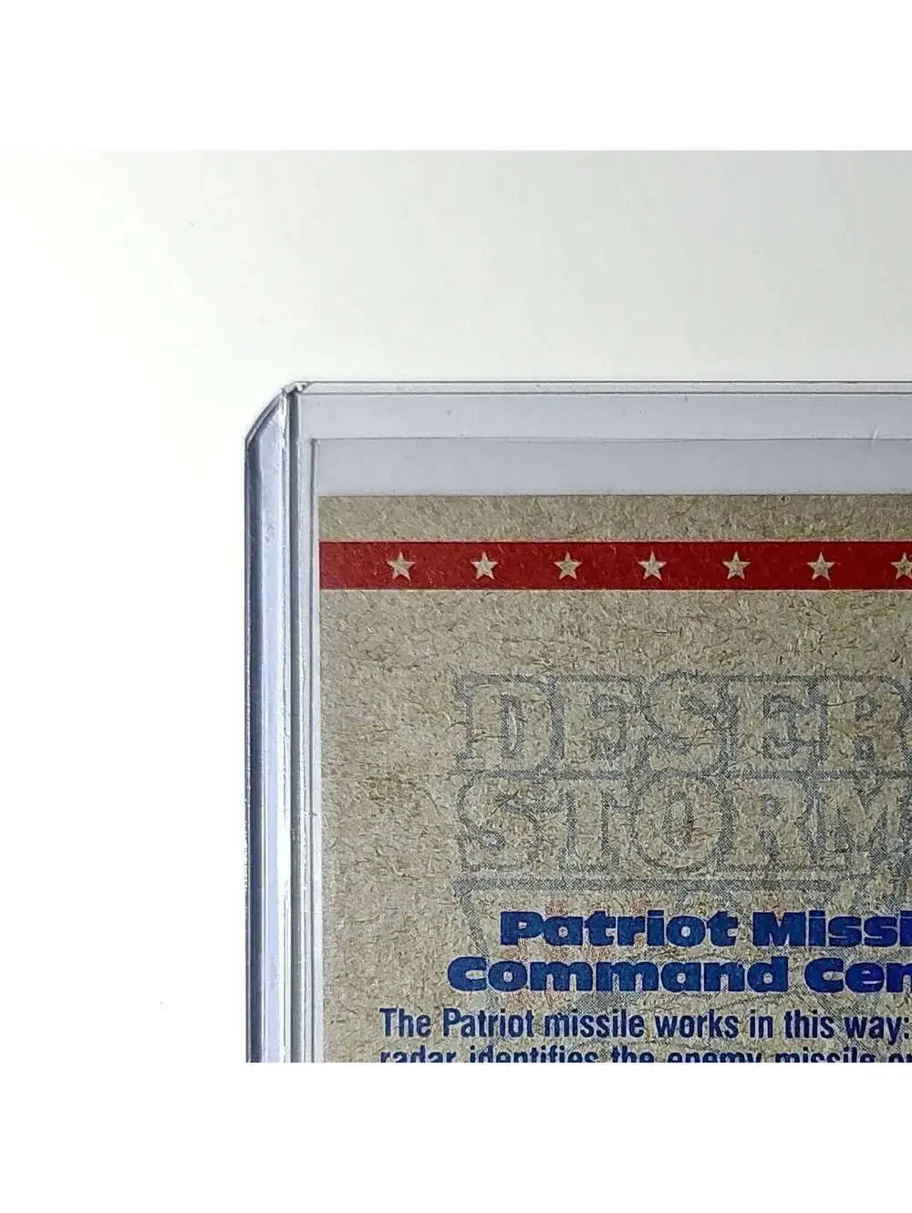 Patriot Missile Command 1991 Topps Desert Storm #77 Card